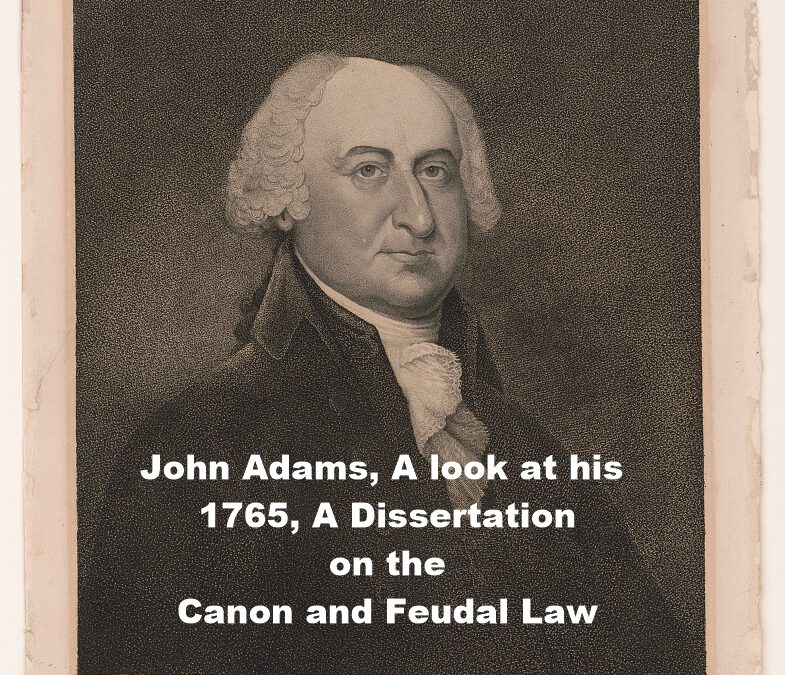 A Dissertation On The Canon And Feudal Law